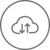 Cloud-opslag pictogram